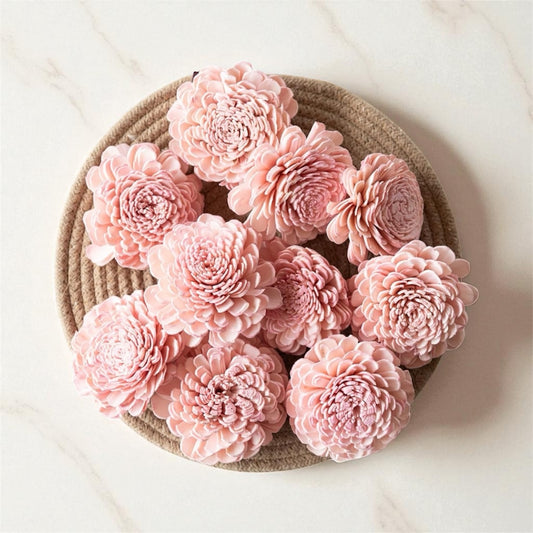 Nook and Places Blush Pink Flower 8 cm (Pack of 10 pcs)