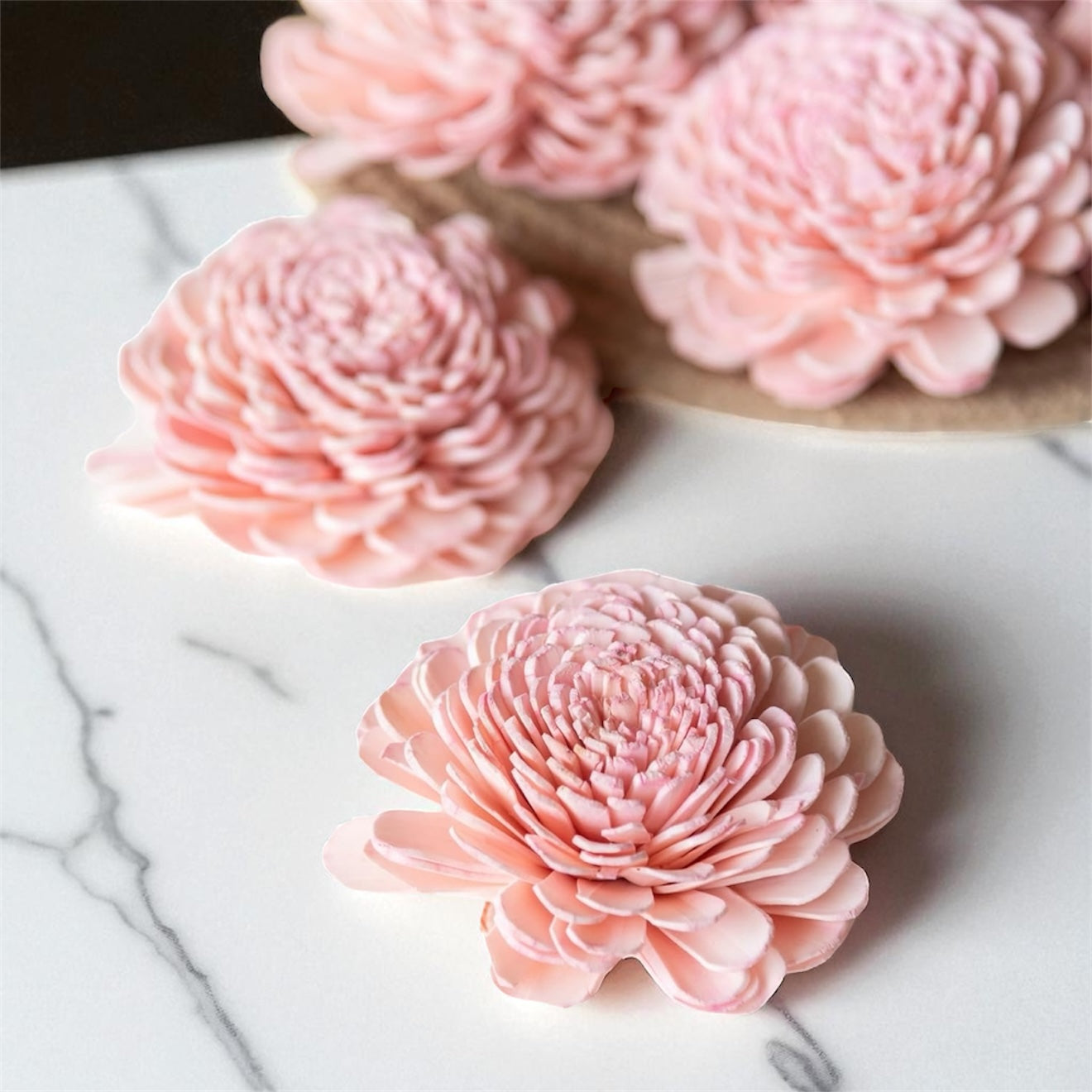 Nook and Places Blush Pink Flower 8 cm (Pack of 10 pcs)