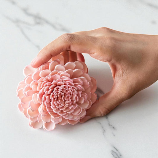 Nook and Places Blush Pink Flower 8 cm (Pack of 10 pcs)