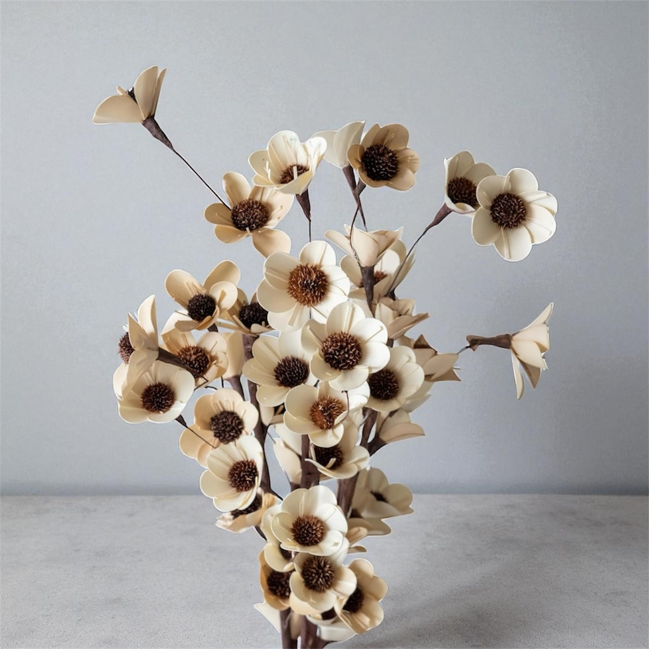 Nook and Places Handmade Sunflower Decorative Sticks (Set of 5)