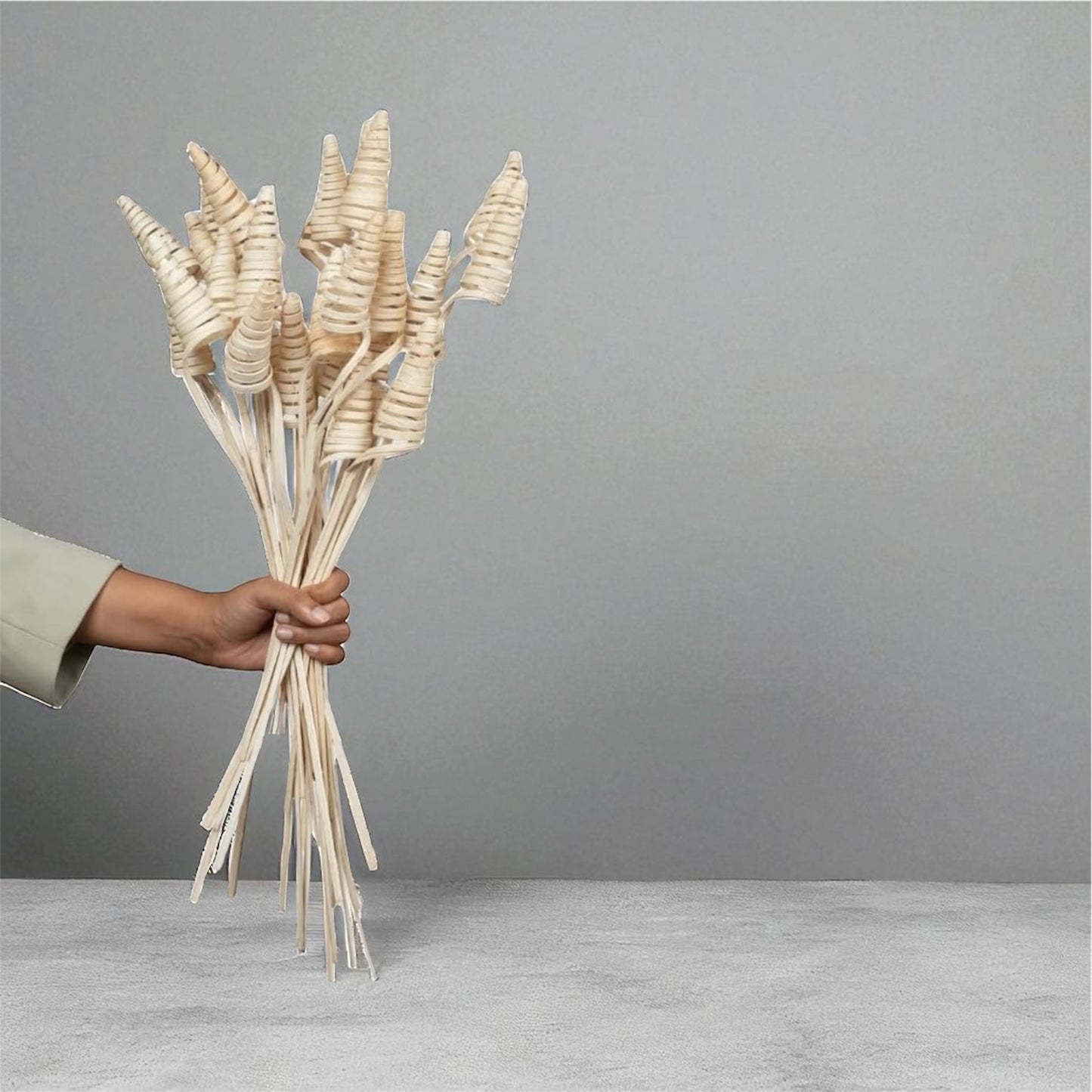 Nook and Places Dried Cane Cone Pods | Set of 20 Sticks
